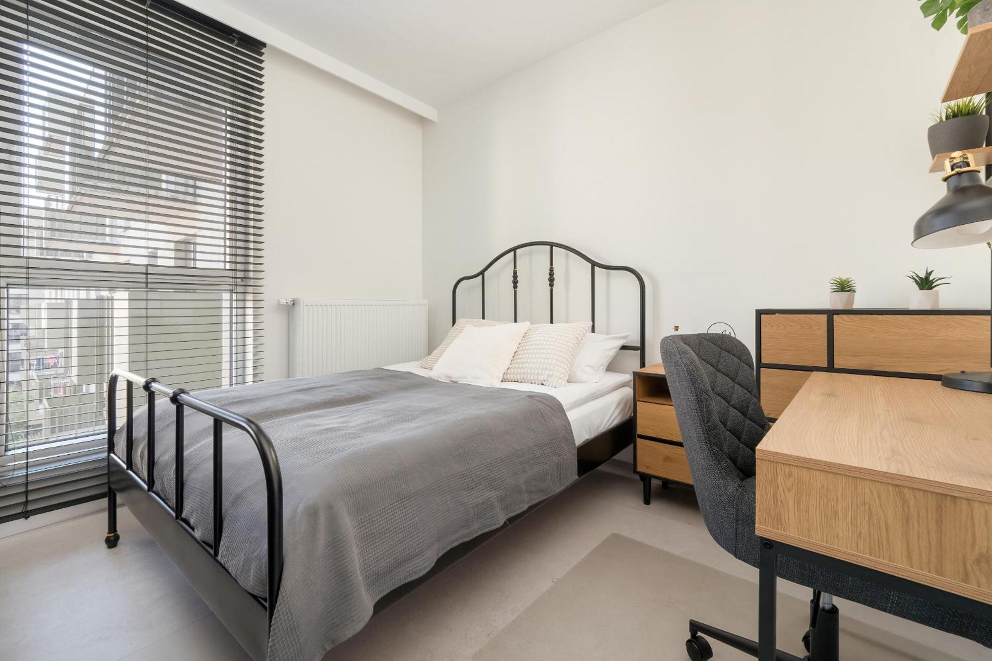 Luksusowe Studio W Lodzi Z Biurkiem, Balkonem I Klimatyzatorem By Renters Prestige Exteriör bild